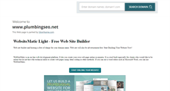 Desktop Screenshot of plumbingseo.net